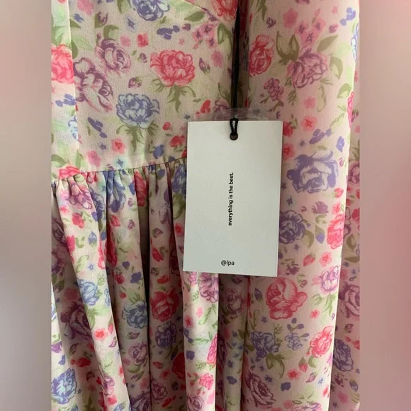 LPA Iga Dress in Devon Floral XS Never Worn with Original Tags - Picture 7 of 9